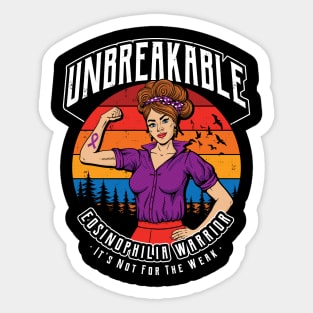 Unbreakable Eosinophilia Warrior Sticker